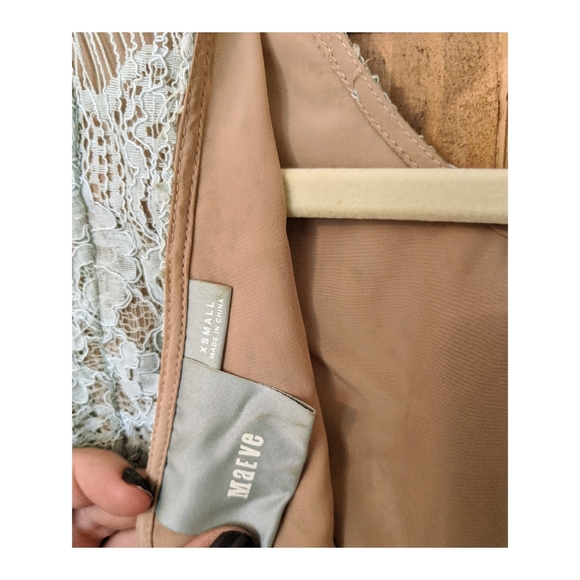 Anthropologie Maeve Katrina Lace Peplum Blouse - Picture 5 of 5